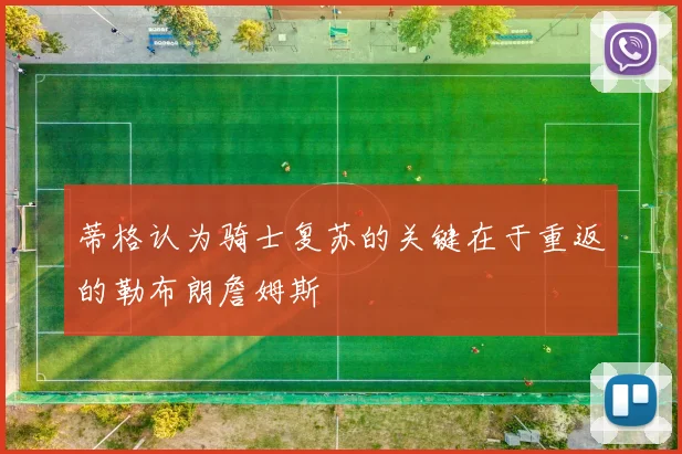 蒂格认为骑士复苏的关键在于重返的勒布朗詹姆斯